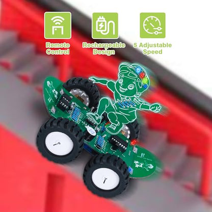 MiOYOOW DIY RC Car Soldering Kit STEM Electronics Project for Teens