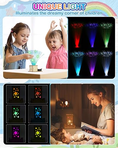 Poraxy 4 in 1 STEM Kits for Kids Ages 5-7 8-10 8-12,3D Wooden Puzzles, Science Project Model Craft Building Engineering Kit,STEM Toys for Ages 8-13,Birthday Gifts for Girls 6 7 8 9 10 11 12 Year Old