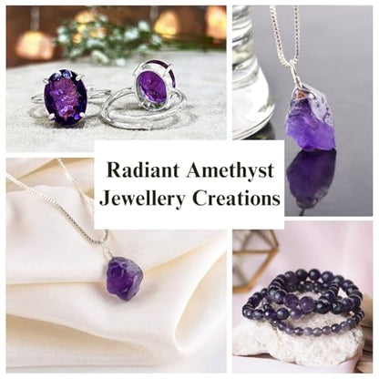 Crystals, Rocks, Jade, Crystals and Healing Stones, Witchcraft Supplies, Healing Crystals, Stones, Healing Stones, Rock Collection, Agate, Raw Stones (Amethyst, 2 Pcs) - color: Amethyst