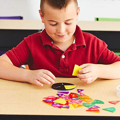 EAI Education Fraction Circles: Numbered - Set of 51 (Pack of 4) - size: Approximately 3.5 inches in diameter (Pack of 4)