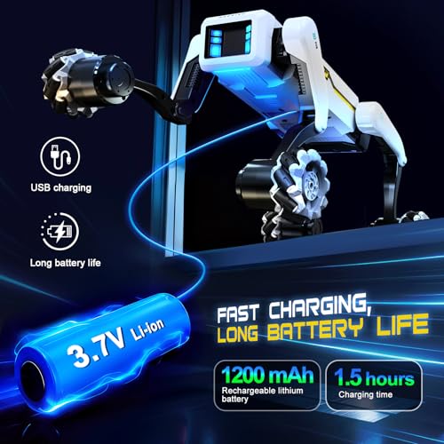 Smart Robot Dog with Wheels, 30+ Programmable Actions, Voice & Remote - style: Robot Dog with Wheels