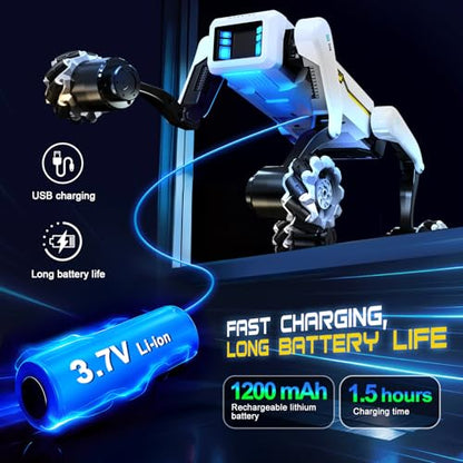 Smart Robot Dog with Wheels, 30+ Programmable Actions, Voice & Remote - style: Robot Dog with Wheels