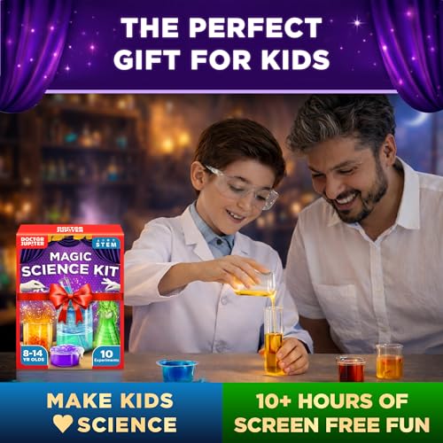 Doctor Jupiter Magic Science Experiments Kit for Kids Ages 8+ - style: Magic Science Kit: 8+