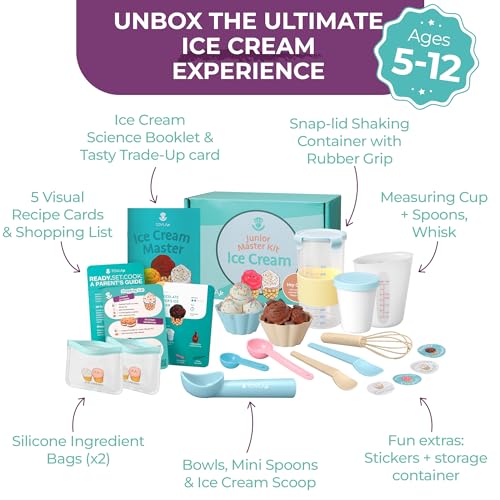 Tovla Jr. Kids Ice Cream Science Maker Kit | Real Reusable | Ages 5-12 - style: Ice Cream Making Kit