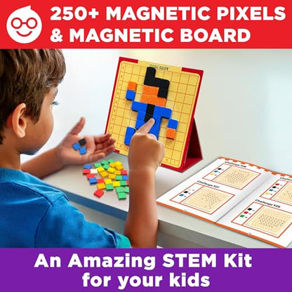 Doctor Jupiter My First STEM Pixel Art Kit for Kids Ages 5+ - style: Brain Craft: 5+
