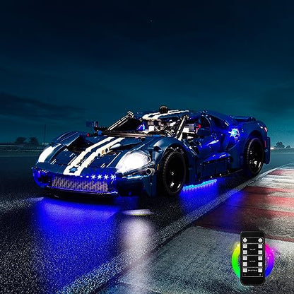 Upgraded Light Kit Compatible with Lego Technic 2022 Ford GT 42154 Car Model, Remote Control Compatible with 42154 (Model Not Included) - style: Light Kit Lego 42154