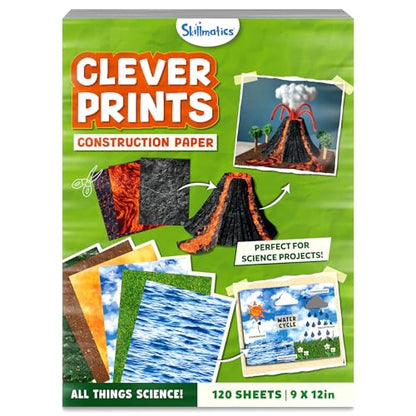 Skillmatics Science Construction Paper for Kids – STEM DIY Craft Activity - color: All Things Science, size: 120 Sheets
