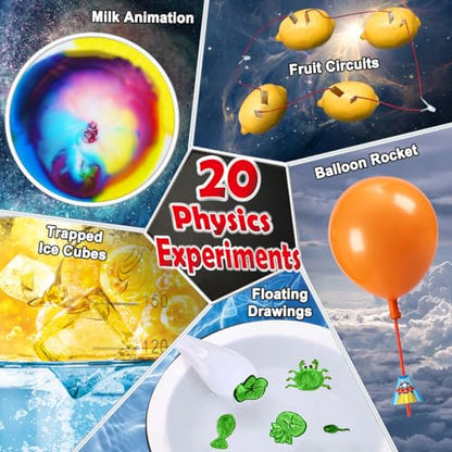 UNGLINGA 70 Lab Experiments Science Kits for Kids Chemistry Set Toys - style: Science kit with 70 experiments