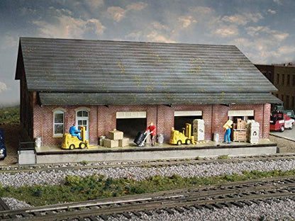 Walthers Cornerstone Series Kit HO Scale Freight House Kit - style: Brick Freight House
