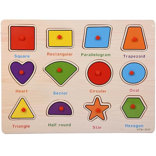 3-Pack | Alphabet, Numbers & Shapes Wooden Puzzles for Toddlers 3-5 Years Old – ABC, 1-20 & Shape Learning Toy with Puzzle Board & Blocks, Preschool Educational Toy for Boys & Girls - style: Alphabet + Numbers + Shapes