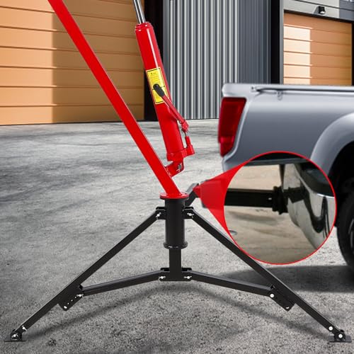 Garvee Hydraulic Pickup Truck Crane, Heavy Duty 1000 Lbs Capacity, 360° Swivel Hitch Mounted Crane with 3 Adjustable Capacities for Construction Goods Lifting