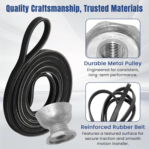 8066184 Dryer Motor Pulley & 341241 Dryer Drum Belt