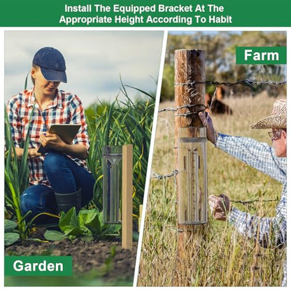 Rain Gauge Outdoor Rain Gauge Accurate to 0.01 Inches