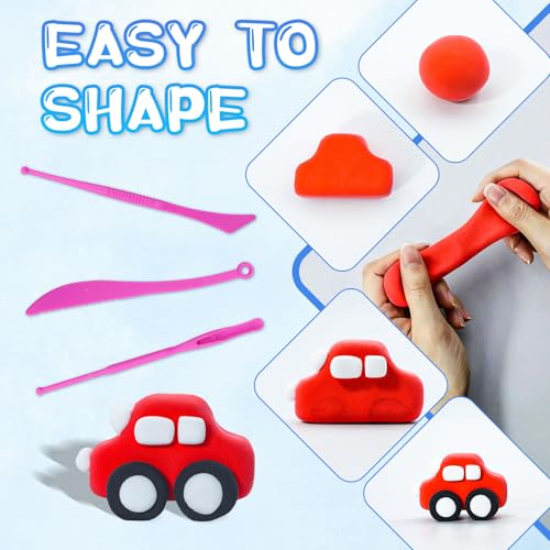 108 PCs Air Dry Clay Kit for Kids Age 3-12 with 9 Sculpting Tools 36 Colors - color: 108 Pack