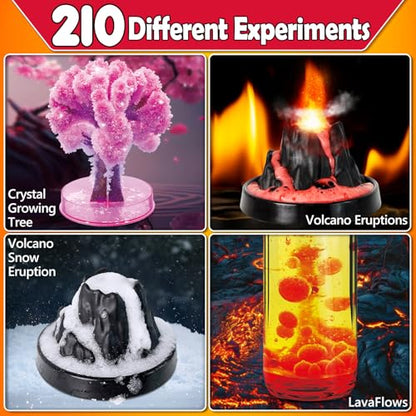 UNGLINGA 210 Experiments Science Kit for Kids Chemistry Set S.T.E.M Toy - style: Science kits with 210 experiments
