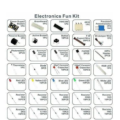 830pcsCapacitor Resistor Kit LED Diode 30 Values Resistance Capacitor Universal Transistor