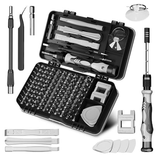 115-in-1 Screwdriver Set, Strong Magnetic Multi-Bit Tool Kit with Special-Shaped Bits, Professional Precision Repair Tools for Phone, Laptop, Electronics - color: Grey