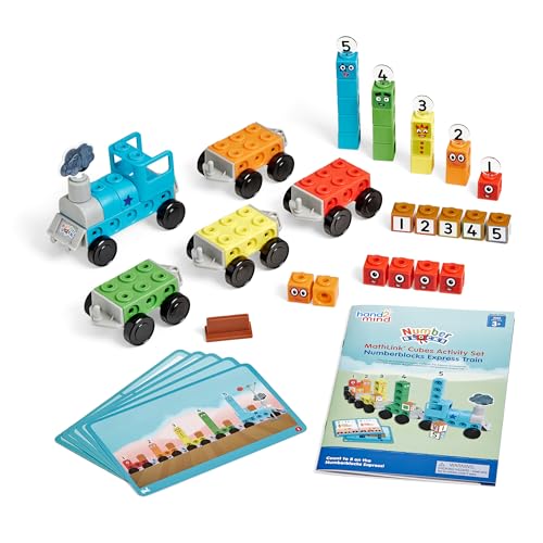 hand2mind Numberblocks Express Train MathLink Cubes Activity Set, Ages 3+