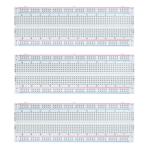 3PCS 830 Point Breadboard Kit Solderless Prototype Breadboards for Arduino Bread Boards Electronics for Circuits Projects Prototype Board - color: 3PCS 830 Point