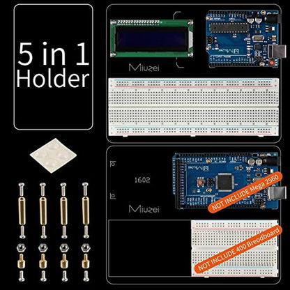Miuzei Starter Kit with Breadboard Power Supply Compatible with Arduino IDE