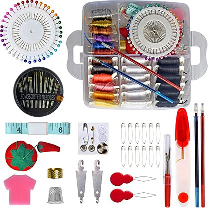 301 Embroidery Floss Set Including Cross Stitch Threads Friendship Bracelet String with 5-Tier Transparent Box, Floss Bobbins and Cross Stitch Kits - size: 5-Tier box