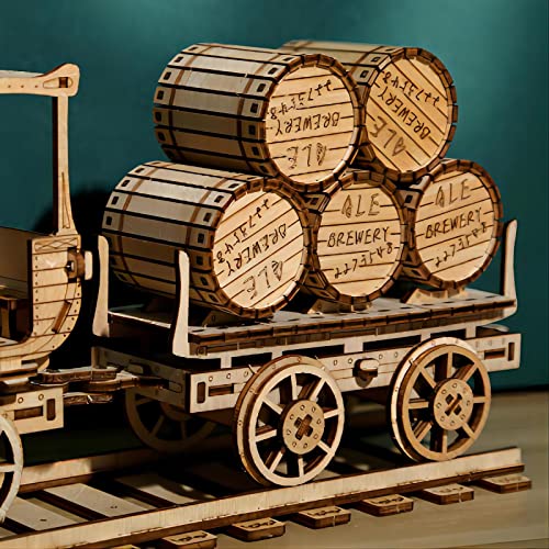 3D Wooden Puzzles Wine Truck Model Kits, Brainteaser and Puzzle for Christmas/Birthday,Gifts for Adults and Teens to Build Combination - style: Wine Truck