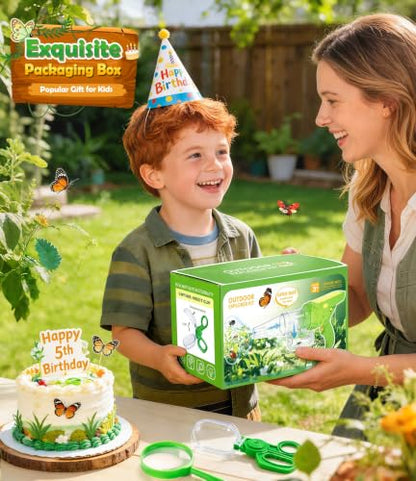 Bug Catcher for Kids 3-12, Bug Vacuum Bugs Catching Release Kit, Magnifying