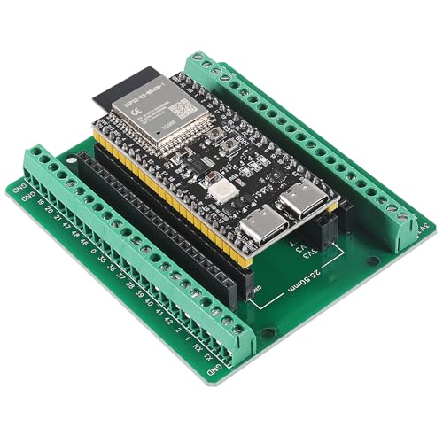 1Sets ESP32 S3 Development Board 2.4G WiFi BT Module Internet of Things ESP32-S3-WROOM-1 N16R8 MCU 44Pin 8M PSRAM with Expansion Adapter - color: 1Set