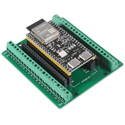 1Sets ESP32 S3 Development Board 2.4G WiFi BT Module Internet of Things ESP32-S3-WROOM-1 N16R8 MCU 44Pin 8M PSRAM with Expansion Adapter - color: 1Set