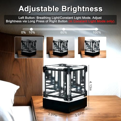 DIY LED Night Light Soldering Kit, 3D Mirror Cube Soldering Project Desk Decor with Adjustable Light Modes, Electronics STEM Present for Gamers and Makers