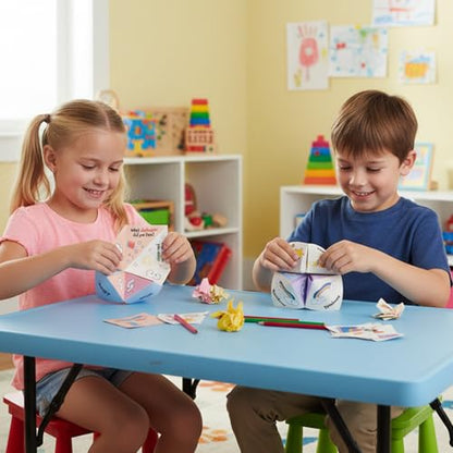 DIY Make Your Own Paper Fortune Tellers & Cootie Catchers for Kids