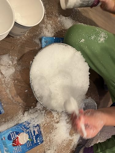 Instant Snow Powder – Magical Snow for Holiday Fun & Learning! (Pack of 20 (10g Individual Packs)) - size: Pack of 20 (10g Individual Packs)