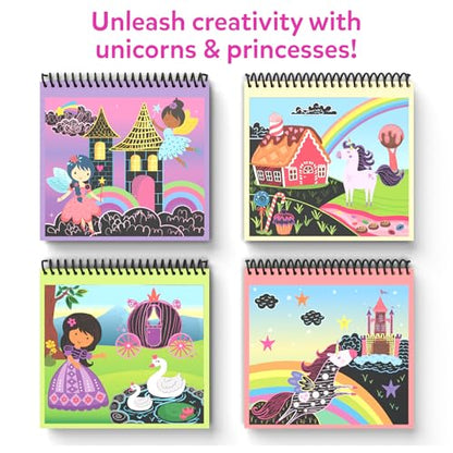 Skillmatics Magical Scratch Art Book – Unicorns & Princesses, Travel Toy - style: 2. Unicorns & Princesses