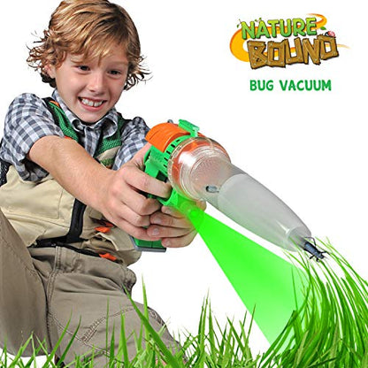 Nature Bound Bug Catcher Toy | Eco-Friendly Bug Vacuum, Catch and Release | Ages 3 to 12 Indoor/Outdoor Play Toy | Includes Capture Core with Magnification | Complete Kit for Kids | Green - style: Closed Box