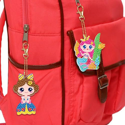 Labeol Diamond Art Kits for Kids with 5D Diamond Creat Your Own GEM Keychains Arts and Crafts for Kids Ages 8-12 Christmas Stocking Birthday Gifts for Kids 6+ - style: Princess