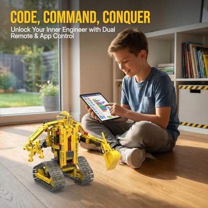 Robot Building Kit, 5-in-1 Programmable Robot Kit, App & Remote