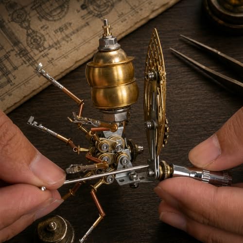Steampunk Bumblebee 3D Metal Model Build Kit with Tools