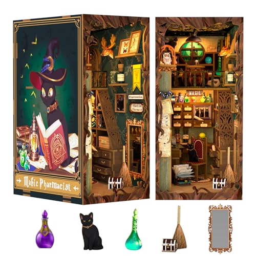 Fsolis Book Nook Kit, Booknook Halloween (Magic Pharmacist) - color: Magic Pharmacist