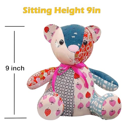 15in/Sitting Height 9in Fosdonge Acrylic Memory Bear Template Ruler Set with Detailed Instructions, Sewing Patterns for Beginners, Teddy Bear Quilting templates (Sitting Height 9in) - color: Sitting Height 9in