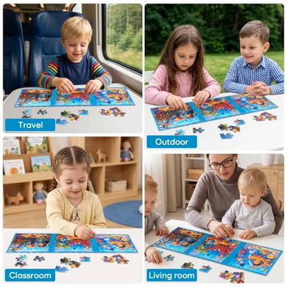 Biarek Underwater Adventure Magnetic Puzzles for Kids 3-5, 61-Piece Set - color: Underwater Adventure - 61 Pieces