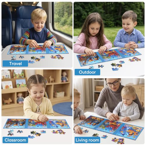 Biarek Underwater Adventure Magnetic Puzzles for Kids 3-5, 61-Piece Set - color: Underwater Adventure - 61 Pieces