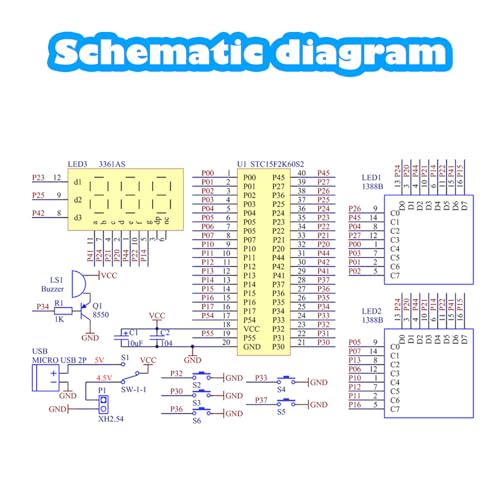 PEMENOL 4 Retro Games DIY Soldering Kit for Beginners