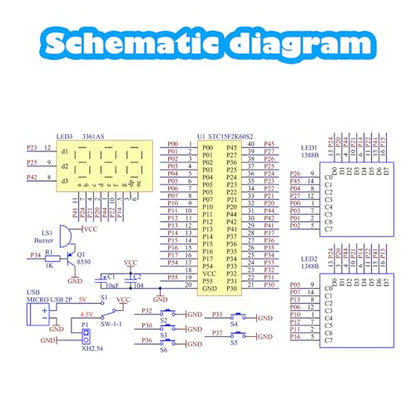 PEMENOL 4 Retro Games DIY Soldering Kit for Beginners
