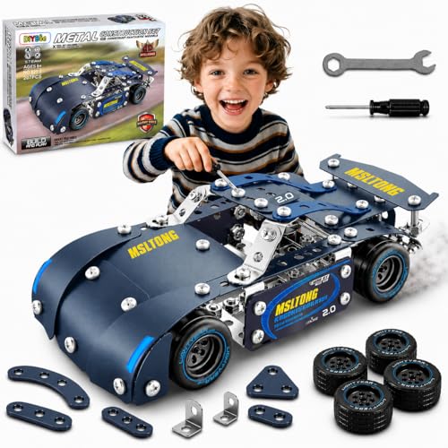 Assembly Metal Model Car Kit,207 Pieces - color: Balck