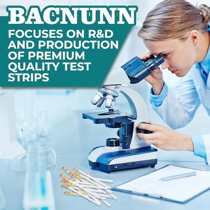 BACNUNN pH Test Strips 0-14: 200 Universal Litmus Paper pH Test Strips