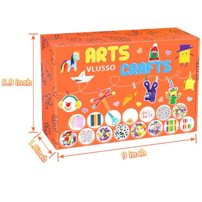 VLUSSO DIY Arts and Crafts Supplies Kit Materials Set for Kids and Toddlers - size: 2000pcs-1