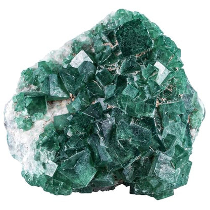 Sportmusies Natural Green Fluorite Crystal Cluster, 1.97-6.3 inches - size: 1.97 - 6.3 Inch