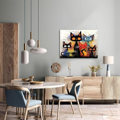 Cat Diamond Painting Kits for Adults, Cat Diamond Art Kits for Adults - color: Funny Cats