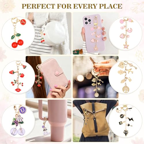 656Pcs Keychain Making Kit: Gold Jewelry Making Supplies, DIY Crafts bulk