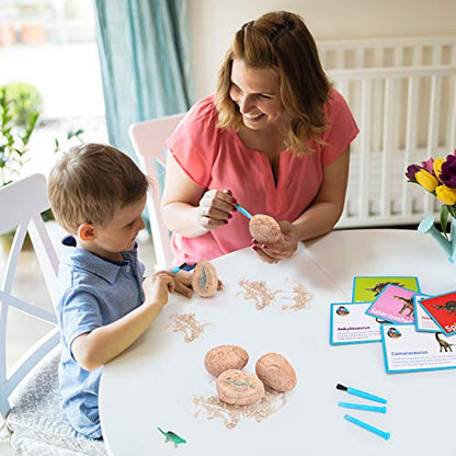 Dig Up Dinosaur Fossil Eggs, Easter Digging Toy for Kids 3-5 6-12